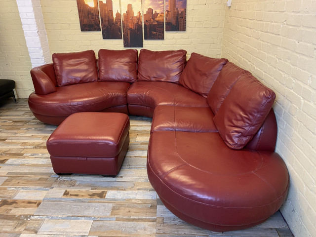Luxury Big Red Corner Sofa