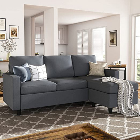 Nolany L-Shaped Corner Sofa 3 Seater Sectional Cou