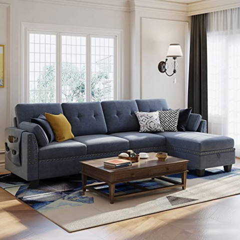Nolany Corner Sofa 4 Seater Couch with Separable S