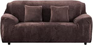 Yeahmart Thick Sofa Covers 1/2/3 Seater Pure Color