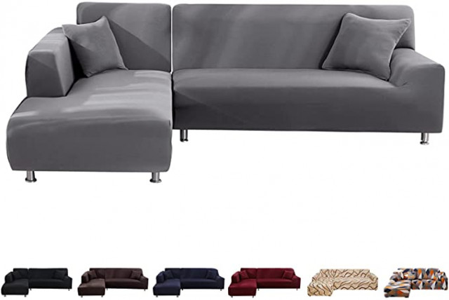 SearchI Sectional Couch Covers 2 Pieces L Shape So