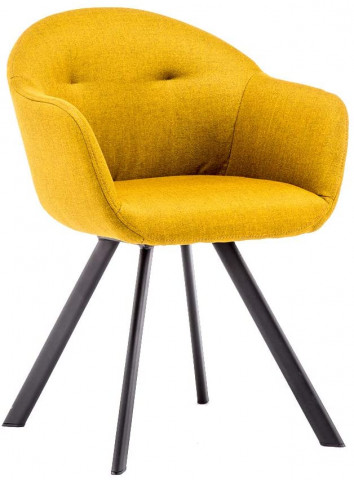 Amazon Brand - Movian Flow - Dining Chair, Yellow 