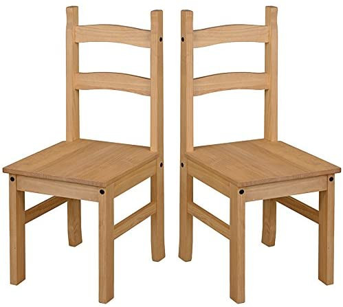 Core Products, Corona Waxed Pine Dining Chair, Set