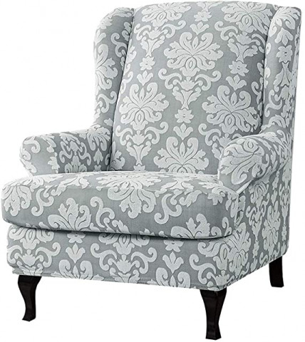 Nati Wing Chair Cover, Wingback Armchair Cover Hig