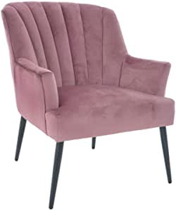 Hodge and Hodge Dusky Pink Oyster Armchair With Lu