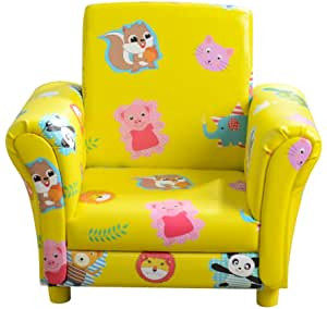 Kid Sofa Chair,PVC Leather Single Kid Armchair for