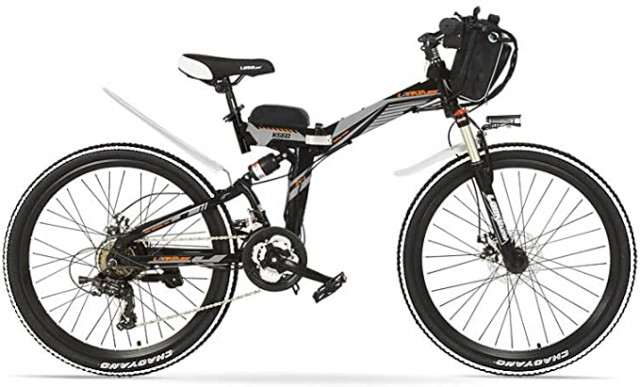 26 Inch Folding Ebike 48V 18Ah Electric Bike Large