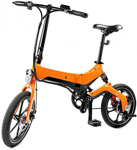 D&XQX Electric Bike Foldable, 16'' Nylon Pneum