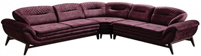 Casa Padrino luxury corner sofa purple/dark brown 