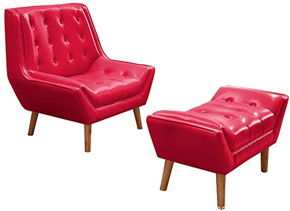 ZDAMN Single sofa Classic Leather Armchair With Fo