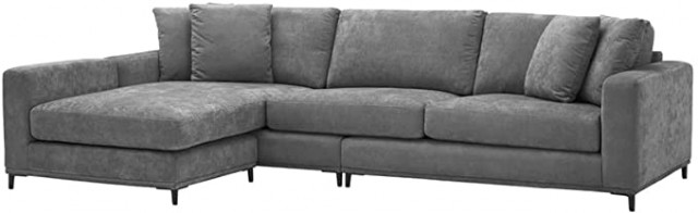 Casa Padrino Living Room Sofa Gray/Black 284 x 172