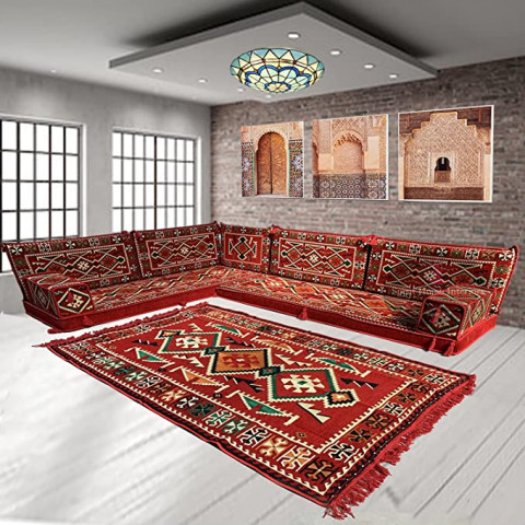 Middle Eastern style Arabic corner sofa floor cush