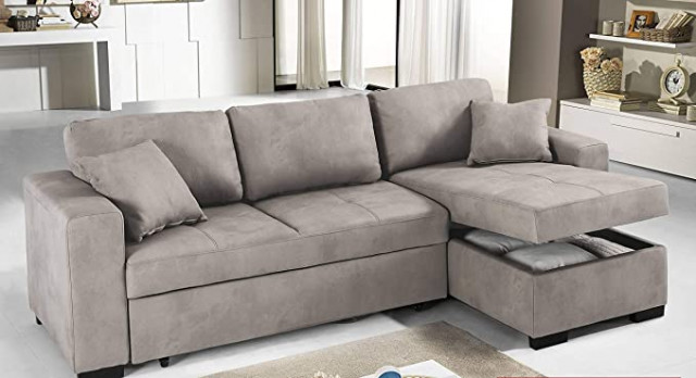 Dafne Italian Design 3 corner sofa bed - Imitation