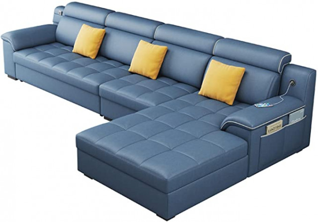 SND-A Pull-Out Sleeper Sofa Bed, 3-Seat Corner Sof