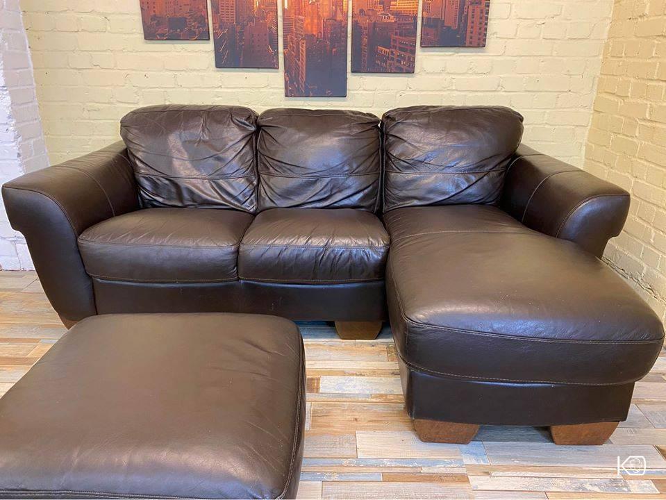 Sofitalia Brown Leather Corner Sofa