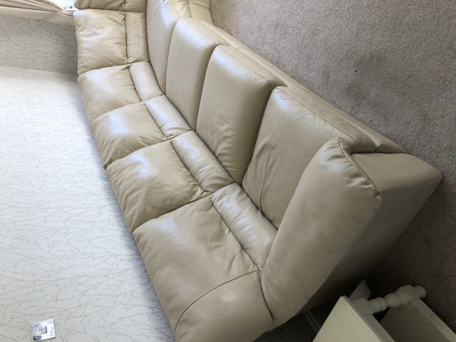 6 Seater Leather Sofa