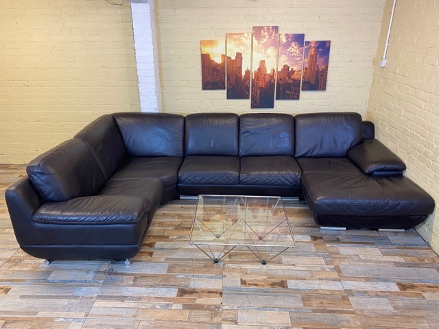 Bespoke Caliaitalia Leather Corner Sofa (ME)