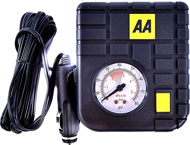 AA Car Essentials 12V Compact Tyre Inflator AA5007