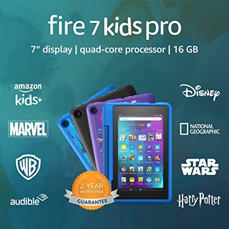 Fire 7 Kids Pro tablet | for ages 6+ | 7" Dis