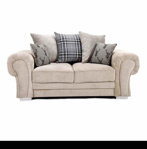 LUXURIOUS VERONA CORNER SOFA AND 3 SEATER AND 2 SE