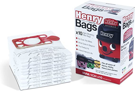 Henry NVM-1CH/907075 HepaFlo Vacuum Bags, Pack of 
