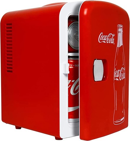 Coca Cola Mini Fridge (Classic) 4 Liter/6 Can Port
