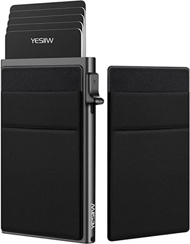 YESIIW Credit Card Holder with Money Pockets