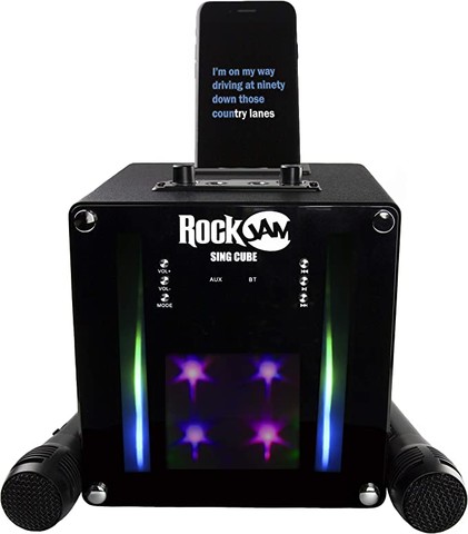 RockJam RJSC01-BK Singcube 5-Watt Rechargeable Blu