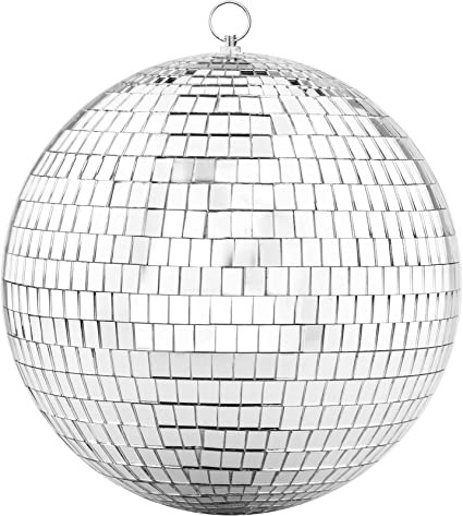 Updated 200mm Mirror Disco Ball with Hanging Ring,