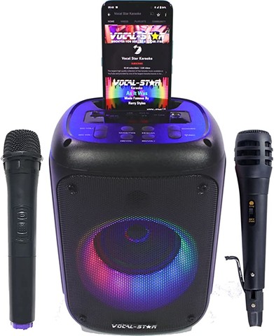 Vocal-Star Portable Karaoke Machine With Bluetooth