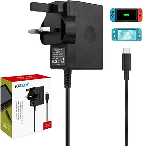 Charger for Switch/Switch OLED/Switch Lite, 2.5 Ho