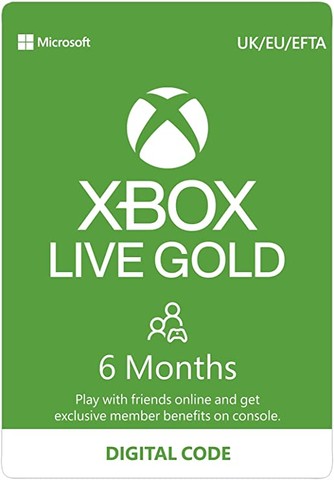 Xbox Live Gold – 6 - Month Membership [Digit