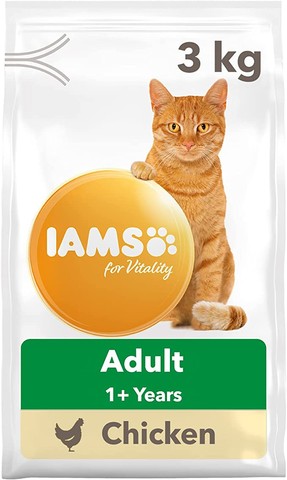 IAMS for Vitality dry cat food with chicken