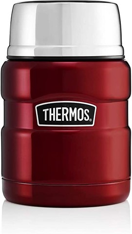 Thermos 184807 Stainless King Food Flask, Red, 470