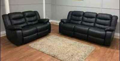 Brand New Roma Recliner Sofa In Leather For £