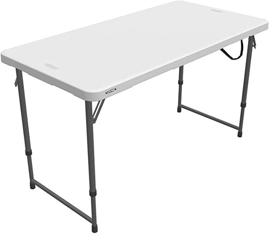 Lifetime 4 x 2 ft Fold-in-Half Folding Table