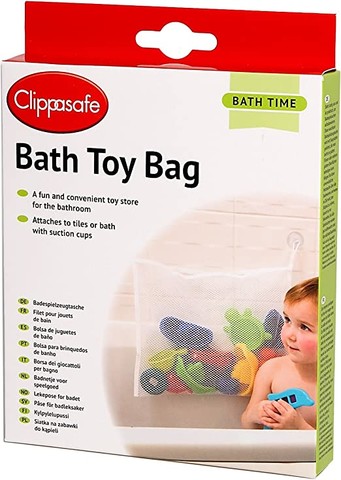 Clippasafe Bath Toy Bag - White