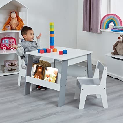 Liberty House Toys Kids Table and Chair Set with S