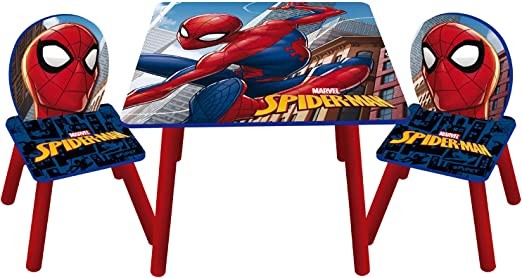 Spider-Man Wooden Table & 2 Chairs Set
