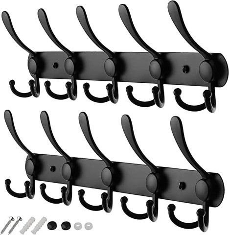 GlazieVault Coat Hooks for Wall