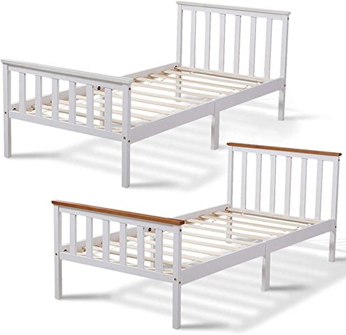 AVC Designs Single Pine Bed Frame 3ft White