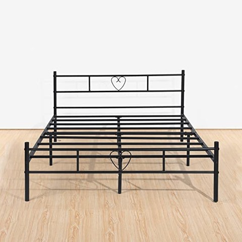 FetiNes Small Double Bed 120 x 190 cm Metal Bed Fr