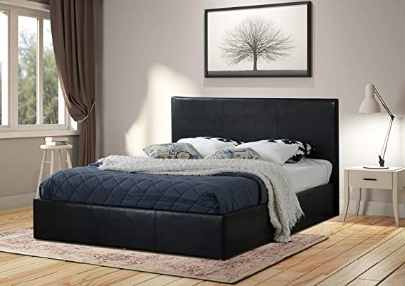 Home Treats Black Ottoman Bed frame