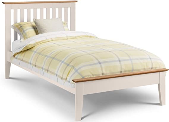 Julian Bowen Salerno Bed, Oak/Ivory, Single