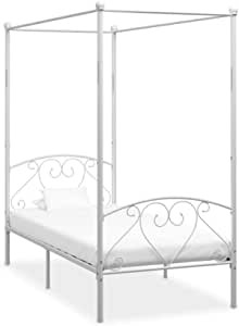 vidaXL Canopy Bed Frame Single