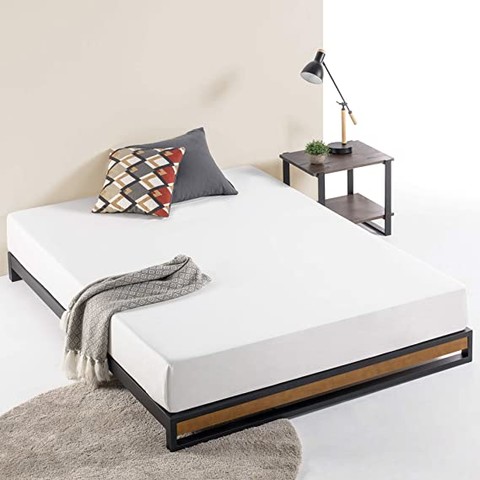 ZINUS Suzanne 15 cm Metal and Wood Platform Bed Fr