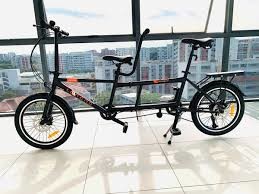 ECOSMO 20" New Folding City Tandem Bicycle