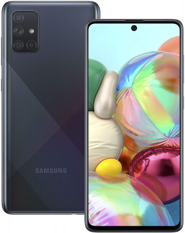 Samsung Galaxy A71 Mobile Phone (Prism Crush Black