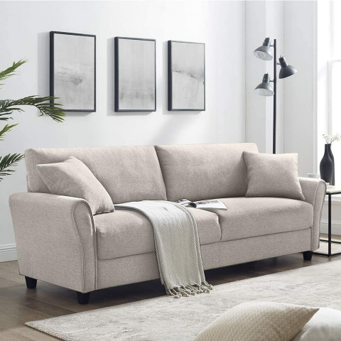 Tribesigns 3-Seater Upholstered Sofa
