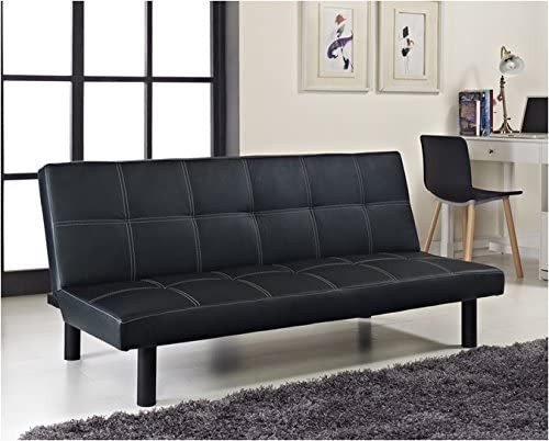 Comfy Living Single Faux Leather Sofa Bed